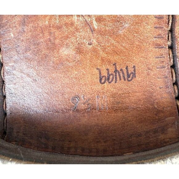 Mezlan Spain Brown Calfskin Leather Dress Shoes Men's 9.5 Cap-toe Derby Oxfords - Picture 9 of 12